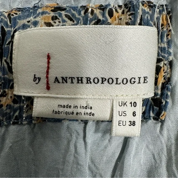 Anthropologie Rayon Kira Off-The-Shoulder Lined Tiered Peasant  Dress Size US 6 - Picture 14 of 15